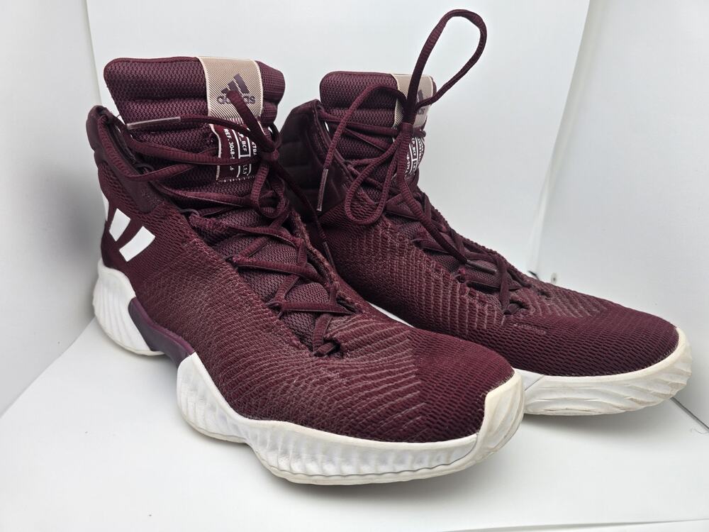 Adidas Pro Bounce 2018 Maroon And White AH2662 12.5 Us